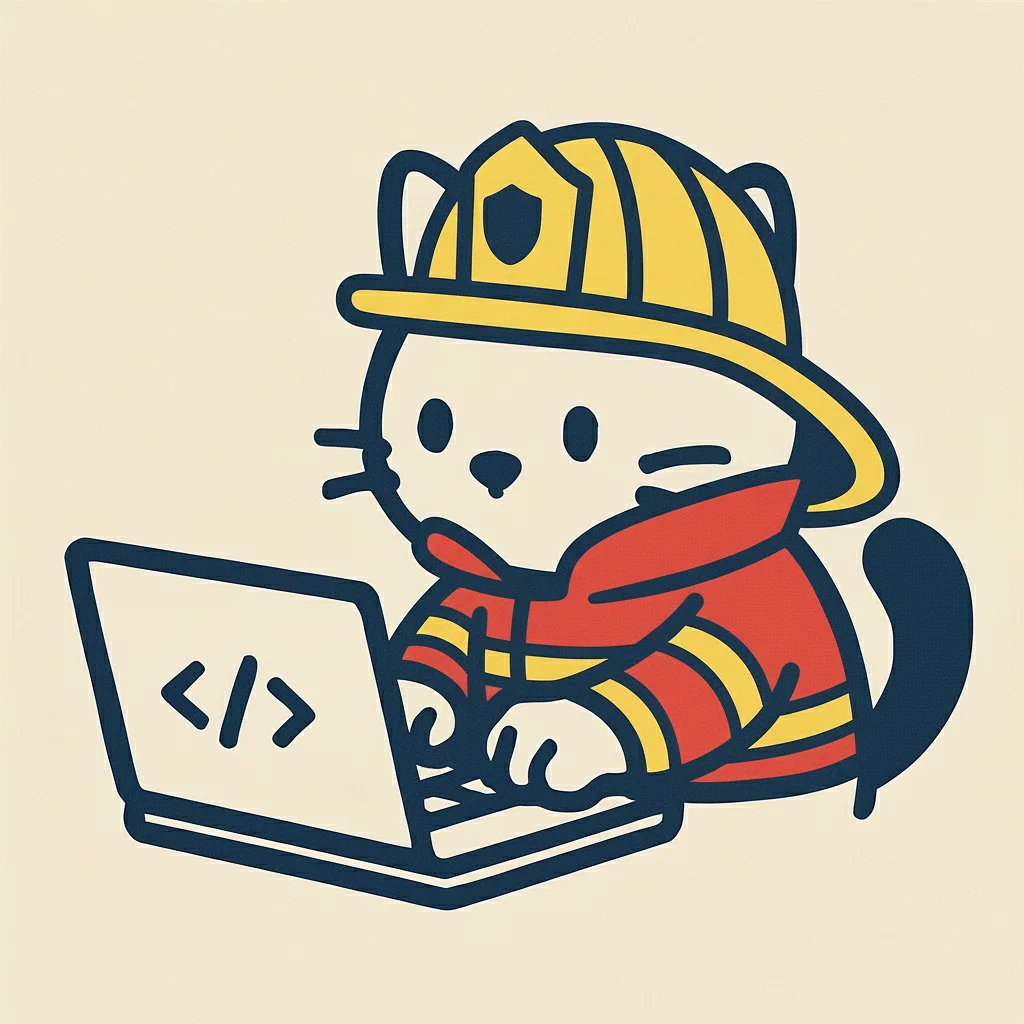 Firefighter Cat