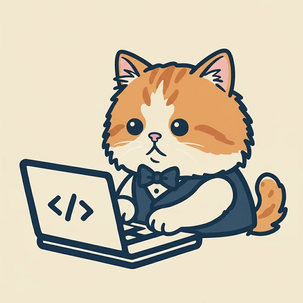 Fluffy Cat with Bowtie